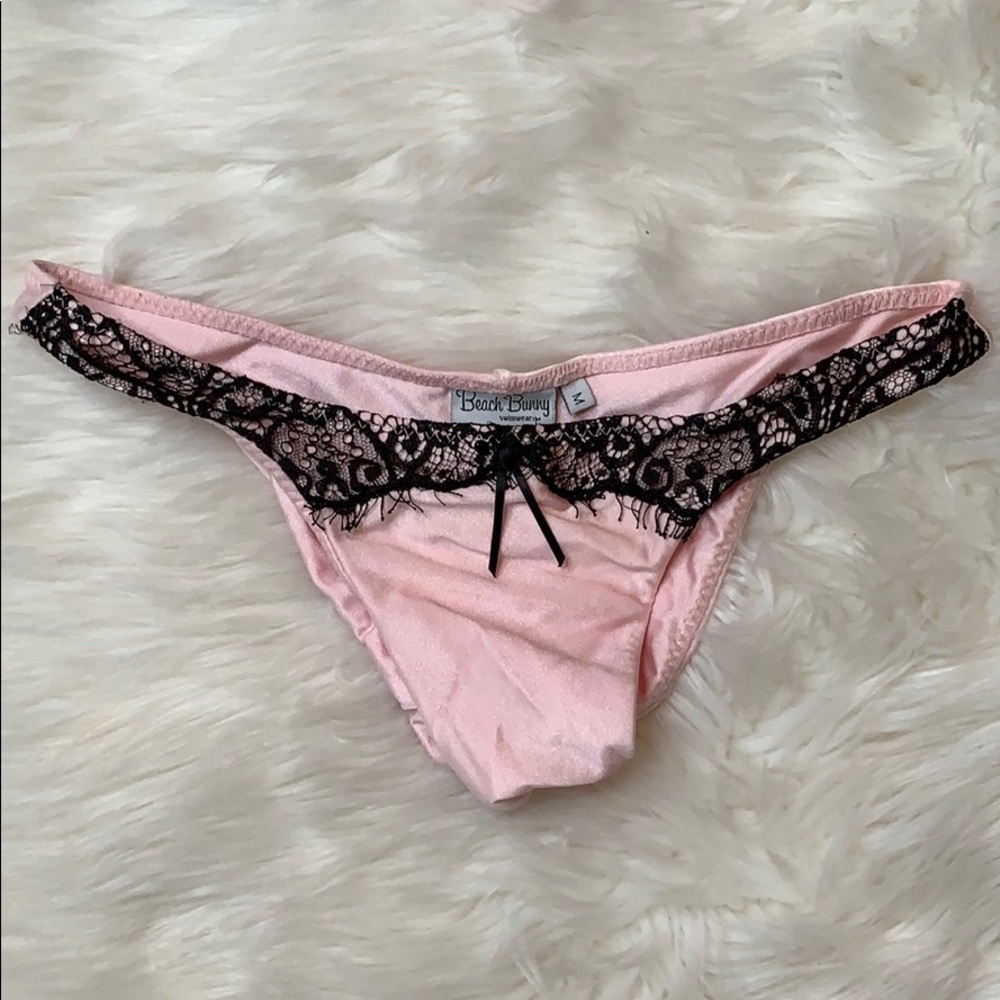 Beach Bunny pink lace bikini set M - Picture 3 of 3